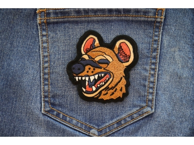 Laughing Hyena Iron on Patch