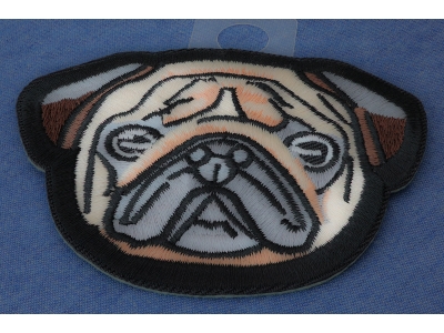 Sweet Pug Dog Iron on Patch