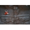 Donkey Iron on Patch shown on leather vest