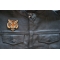 Vicious Tiger Iron on Patch shown on leather vest