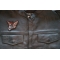 Motorcycle Jacket/Vest Embroidered Biker Patch - Moth Biker Patch shown on leather vest