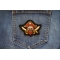 Pirate Patch shown on jeans
