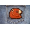 Beaver Iron on Patch shown on jeans