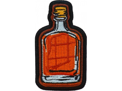Whiskey Bottle Iron on Patch
