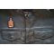 Whiskey Bottle Iron on Patch shown on leather vest