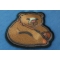 Funny Bear Iron on Patch diagonal view