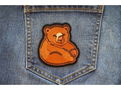 Funny Bear Iron on Patch