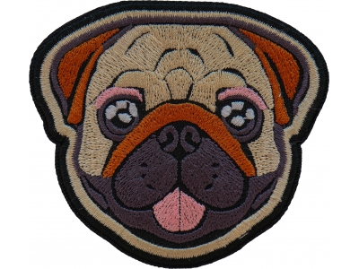 Baby Pug Iron on Patch