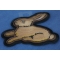 Cute Rabbit Iron on Patch diagonal view