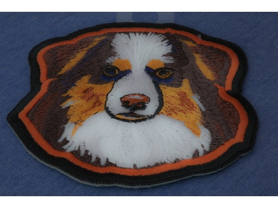 Australian Shepard Dog Iron on Patch