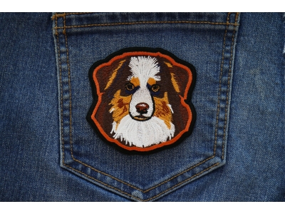 Australian Shepard Dog Iron on Patch