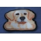 Golden Retriever Dog Iron on Patch diagonal view