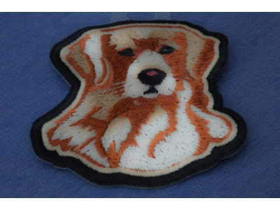 Handsome Retriever Dog Iron on Patch