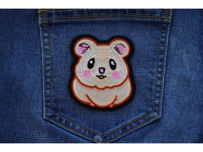 Cute Hamster Iron on Patch