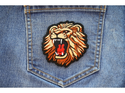 Roaring Lion Iron on Patch