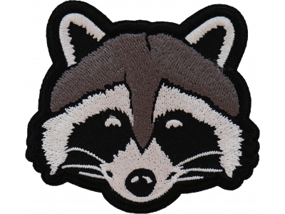 Funny Raccoon Iron on Patch