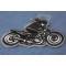 Biker Wheeley Patch diagonal view