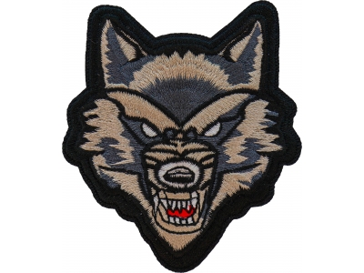 Mean Wolf Iron on Patch