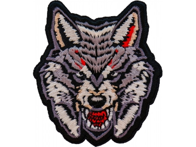 Snarling Wolf Iron on Patch