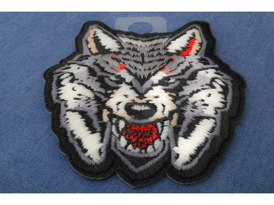 Snarling Wolf Iron on Patch