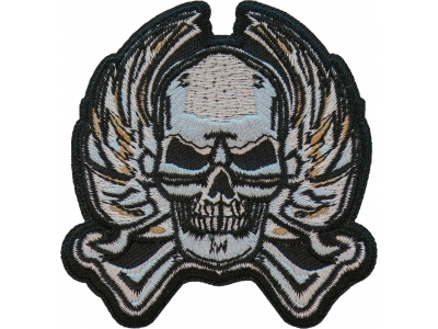 Metal Skull Iron on Patch