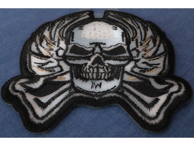Metal Skull Iron on Patch