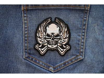 Metal Skull Iron on Patch