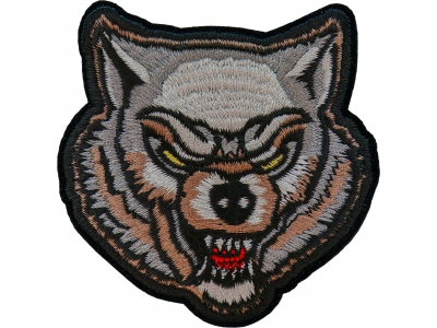 Scary Wolf Iron on Patch
