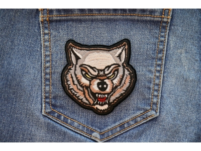 Scary Wolf Iron on Patch