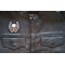 Skull and Wings Patch, Biker Skull Patches shown on leather vest