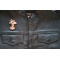 Giraffe Iron on Patch shown on leather vest