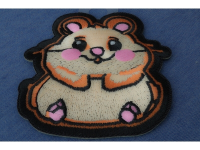 Cute Hamster Iron on Patch