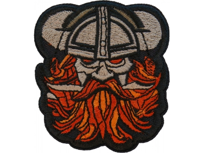 Beard Viking Iron on Patch