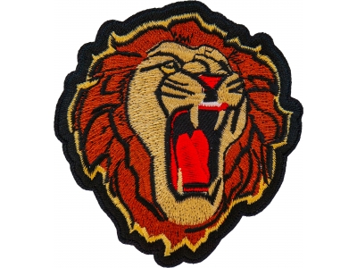 Male Lion Iron on Patch