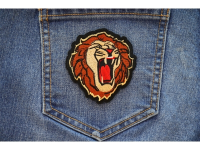 Male Lion Iron on Patch