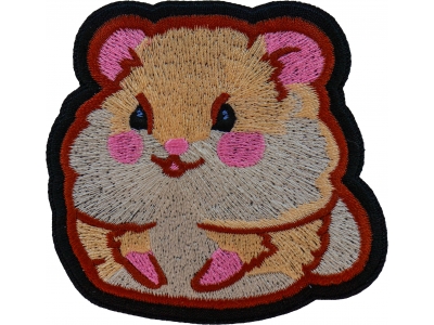 Lady Hamster Iron on Patch