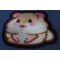 Lady Hamster Iron on Patch diagonal view