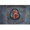 Scary Gorilla Patch shown on jeans
