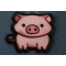 Little Piggy Iron on Patch diagonal view