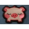 Kiss Me Piggy Iron on Patch diagonal view