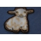 Cutey Lamb Iron on Patch diagonal view