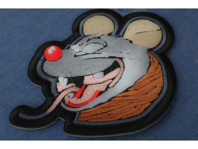 Drunk Rat Iron on Patch