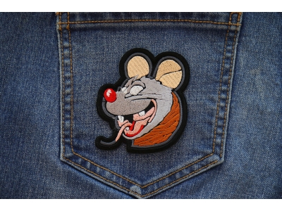 Drunk Rat Iron on Patch
