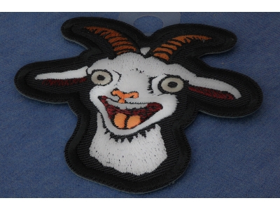 Hello Goat Iron on Patch
