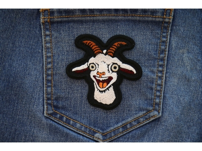 Hello Goat Iron on Patch