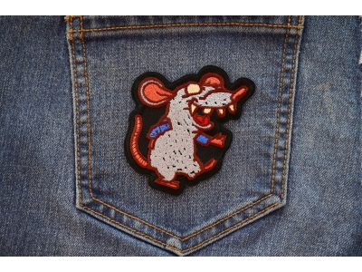 Sewer Rat Iron on Patch