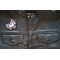 Unicorn Iron on Patch shown on leather vest