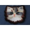 Adorable Cat Iron on Patch diagonal view
