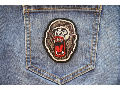 Big Lip Ape Iron on Patch
