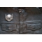 Rising Wing Skull Patch, Biker Skull Patches shown on leather vest